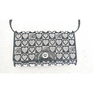 BRIGHTON Fabric/Leather Interior Crossbody Organizer